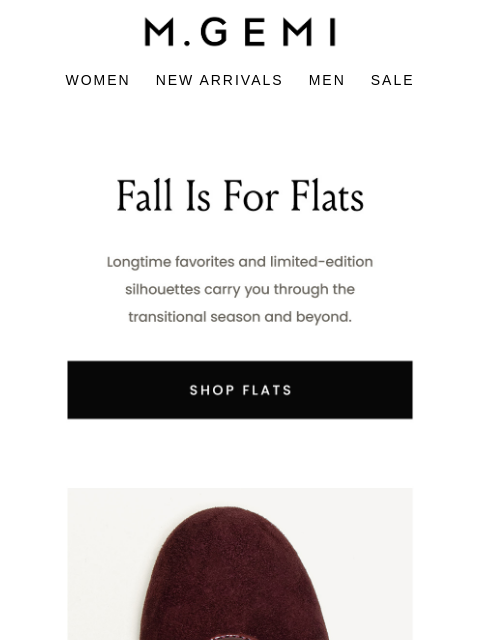 mgemi newsletter: Our Favorite Flats Right Now