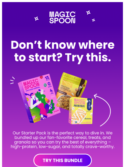 magicspoon newsletter: The easiest way to try Magic Spoon 🎉