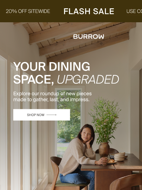 burrow newsletter: Just dropped: Dining that does it all