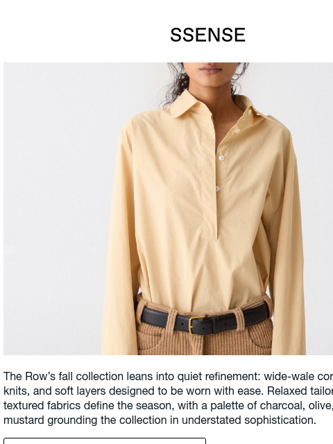 ssense newsletter: The Row FW25