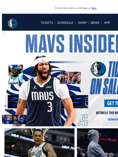 mavsmail newsletter: Mavs Insider Newsletter