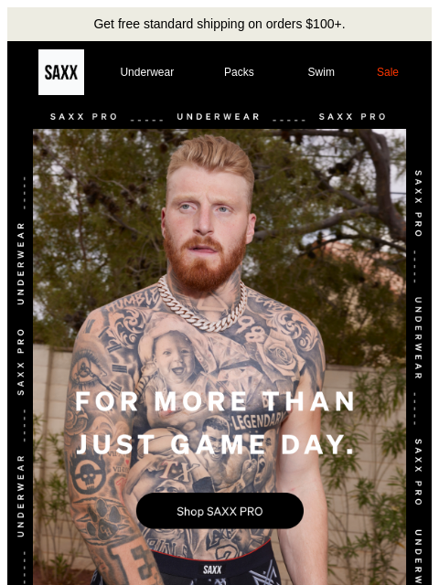 saxxunderwear newsletter: Designed for guys like Maxx Crosby