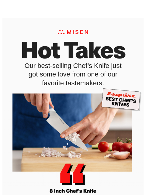 misen newsletter: “It Gets All the Little Things Right”
