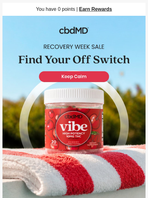 cbdmd newsletter: Make Room to Unwind