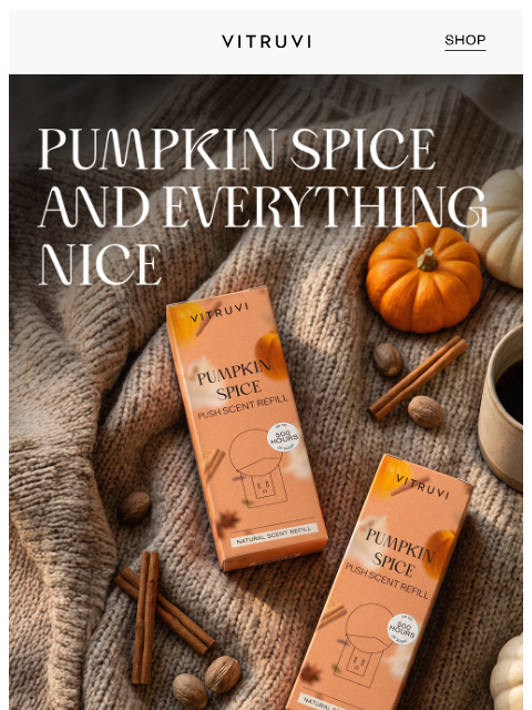 vitruvi newsletter: The Scent Of September, FREE With Purchase 🍂