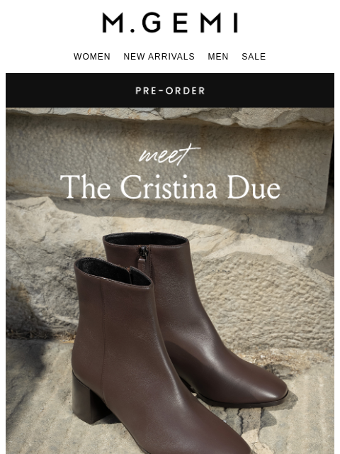 mgemi newsletter: Pre-Order Our Best-Selling Bootie