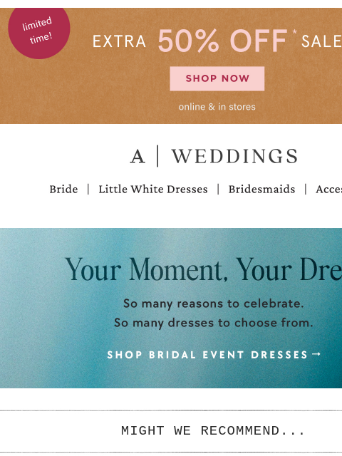anthropologie newsletter: Extra 50% off sale is still on