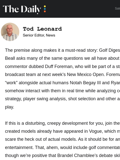 golfdigest newsletter: These are the biggest questions about new AI golf ...