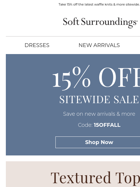 softsurroundings newsletter: New Fall Tops