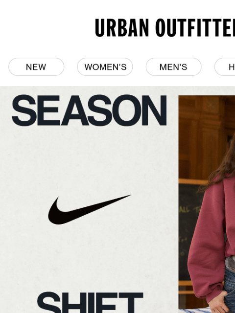 urbanoutfitters newsletter: Shift into fall with new Nike