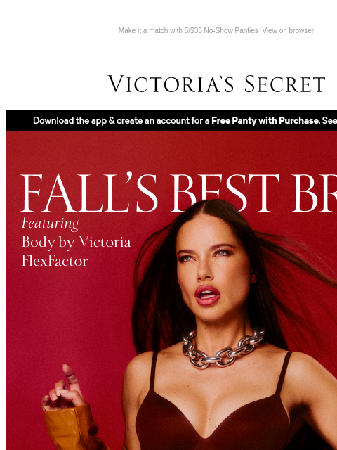 victoriassecret newsletter: Fall's Best Bras Have Arrived