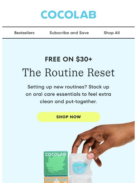 cocolab newsletter: Ready for your reset?