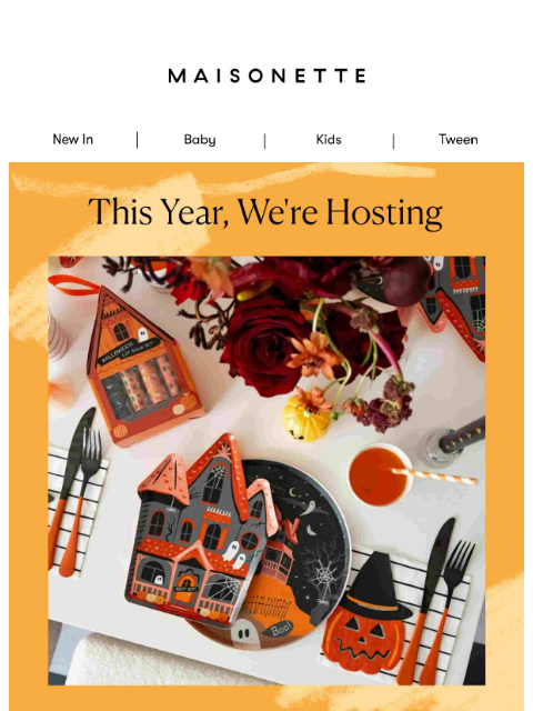 maisonette newsletter: We may already be decorating for Halloween...
