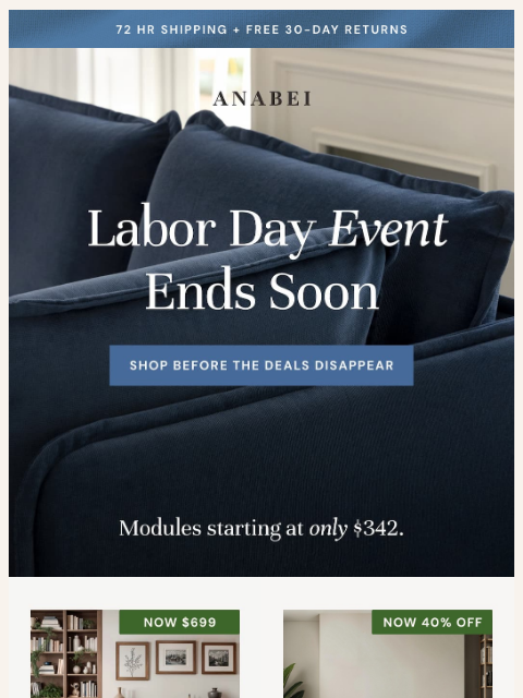 anabei newsletter: Ends Tonight ⏰ No Exceptions!