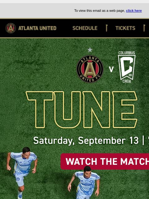 atlutd newsletter: Watch TONIGHT 📺 7:30pm