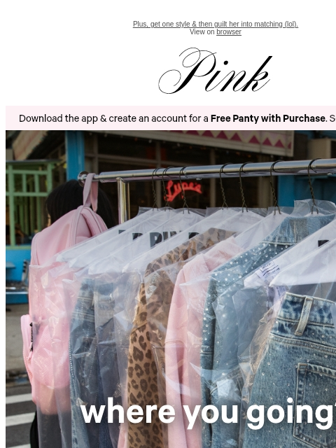 vspink newsletter: For the Plans You Haven’t Made (Yet)