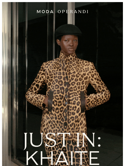 modaoperandi newsletter: Seeing spots in KHAITE