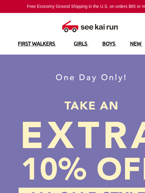 seekairun newsletter: A Bonus Treat! Extra 10% Off our Sale Page