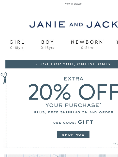 janieandjack newsletter: Denim for Days: enter to win a $200 gift card