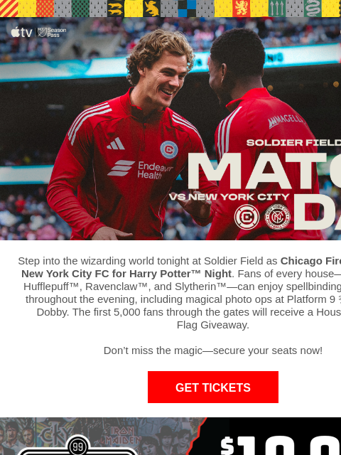 chicagofirefc newsletter: TONIGHT: Chicago Fire vs New York City FC