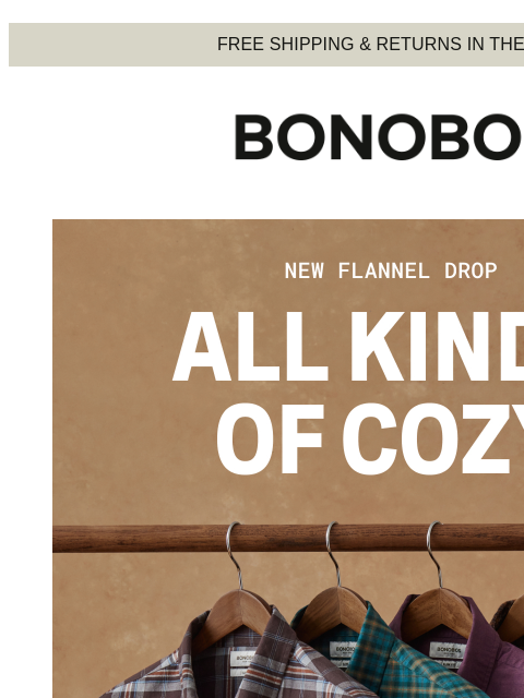 bonobos newsletter: New Flannel Just Dropped