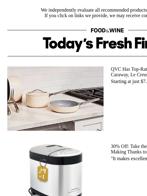 foodandwine newsletter: Whip Up 'Excellent' Loaves of Bread With This 30%-...