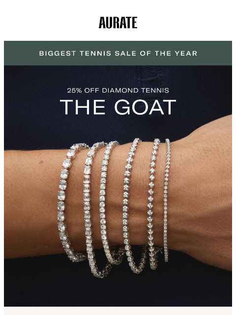 auratenewyork newsletter: THE GOAT, 25% OFF