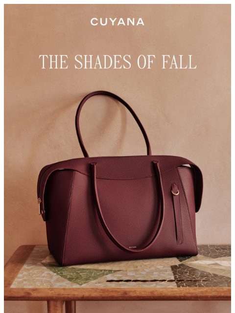 cuyana newsletter: The Shades of Fall