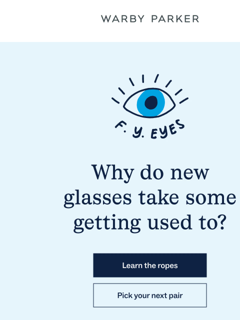 warbyparker newsletter: It’s totally normal!