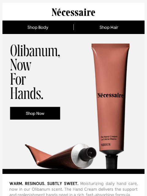 necessaire newsletter: The Hand Cream Olibanum
