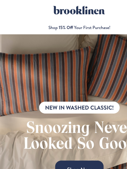 brooklinen newsletter: Your Bed Called. It Wants to Be Cooler.