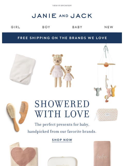 janieandjack newsletter: Baby shower gifts from the Brands We Love