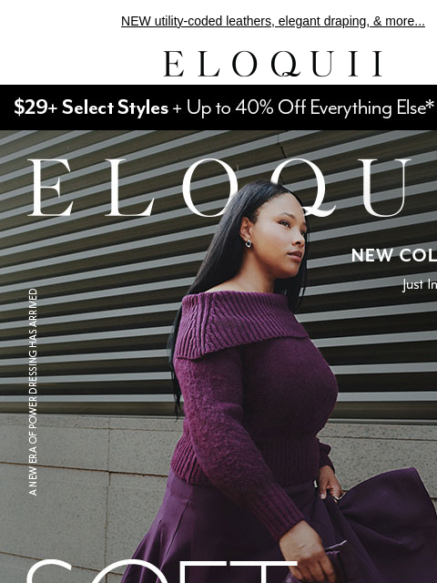 eloquii newsletter: Power dressing with a femme twist