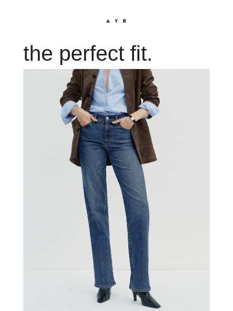 ayr newsletter: our most popular jean, maybe ever