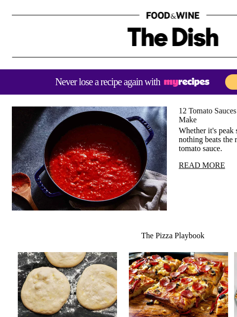 foodandwine newsletter: 12 Tomato Sauces You Should Know How to Make
