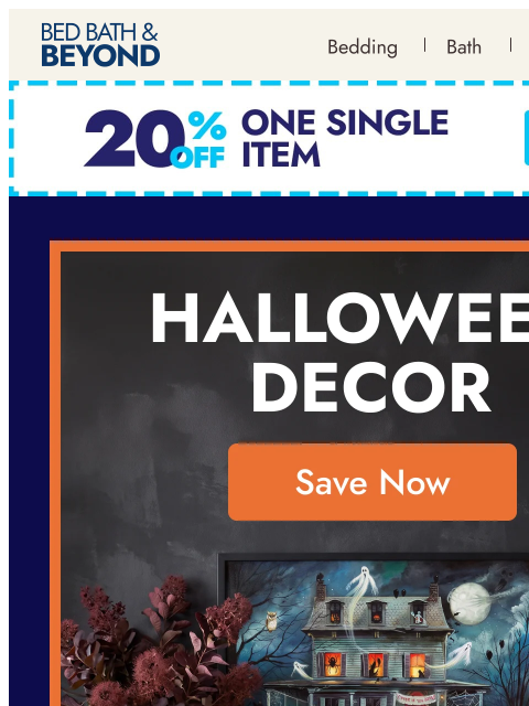 bedbathandbeyond newsletter: Find your spooky style 🎃