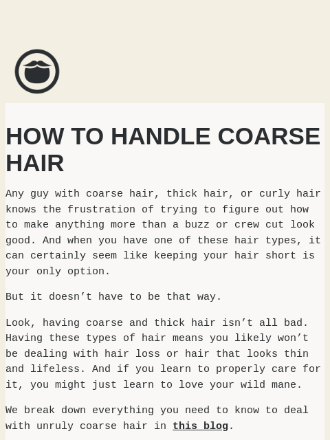 How to deal with unruly coarse and curly hair ͏ ͏ ͏ ͏ ͏ ͏ ͏ ͏ ͏ ͏ ͏ ͏ ͏ ͏ ͏ ͏ ͏ ͏ ͏ ͏ ͏ ͏ ͏ ͏ ͏ ͏ ͏ ͏ ͏ ͏ ͏ ͏ ͏ ͏ ͏ ͏ ͏ ͏ ͏ ͏ ͏ ͏ ͏ ͏ ͏ ͏ ͏ ͏ ͏ ͏ ͏ ͏ ͏ ͏ ͏ ͏ ͏ ͏ ͏ ͏ ͏ ͏ ͏ ͏ ͏ ͏ ͏ ͏ ͏ ͏ ͏ ͏ ͏ ͏ ͏ ͏ ͏ ͏