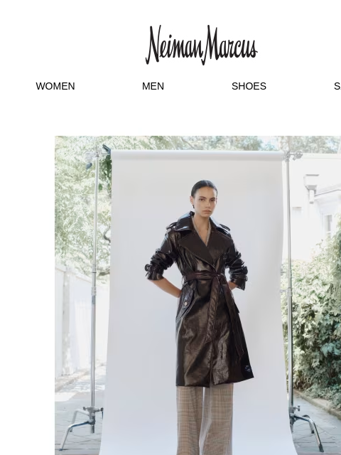 neimanmarcus newsletter: An Alice + Olivia trench for any weather