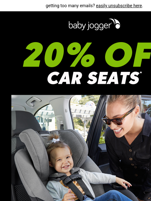 babyjogger newsletter: safety, style, and 20% off—yes, please 🙏