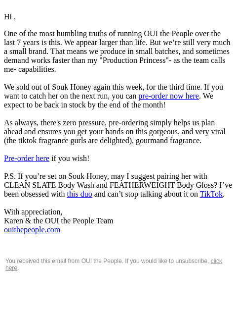 ouithepeople newsletter: An Update From Our Founder 🧡