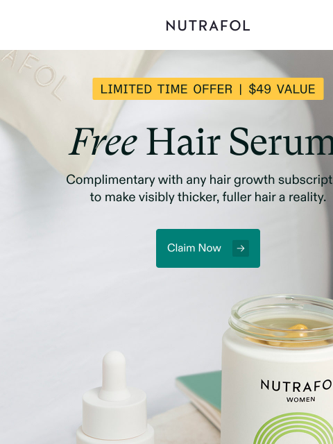 nutrafol newsletter: Your hair growth just got even better.