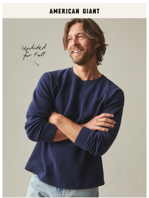 american-giant newsletter: Your New Date Night "Sweater"