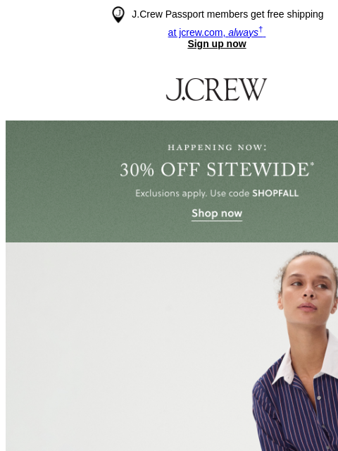 jcrew newsletter: Back to the office? Wear this...