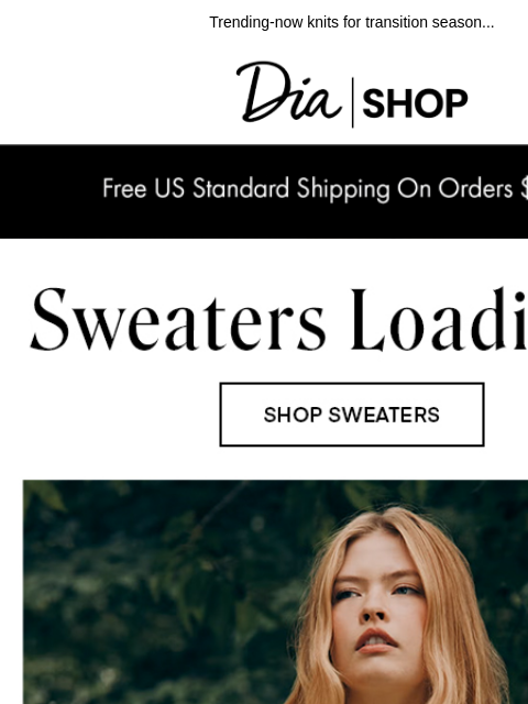 dia newsletter: Sweater Weather Staples 🤍​