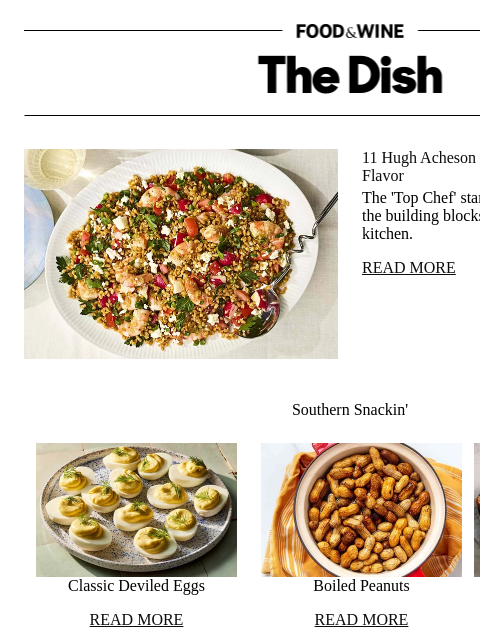 foodandwine newsletter: 11 Hugh Acheson Recipes Full of Southern Flavor