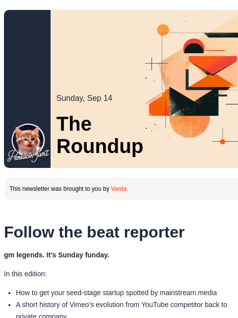 producthunt newsletter: 😸 How to Pitch The Wall Street Journal