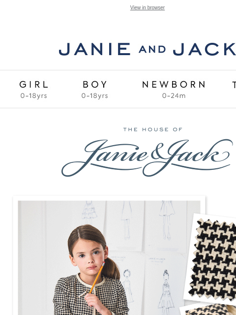 janieandjack newsletter: Your tweed moment awaits