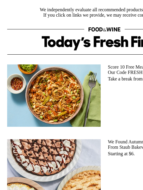foodandwine newsletter: These Fall-Forward Kitchen Favorites Start at Just...