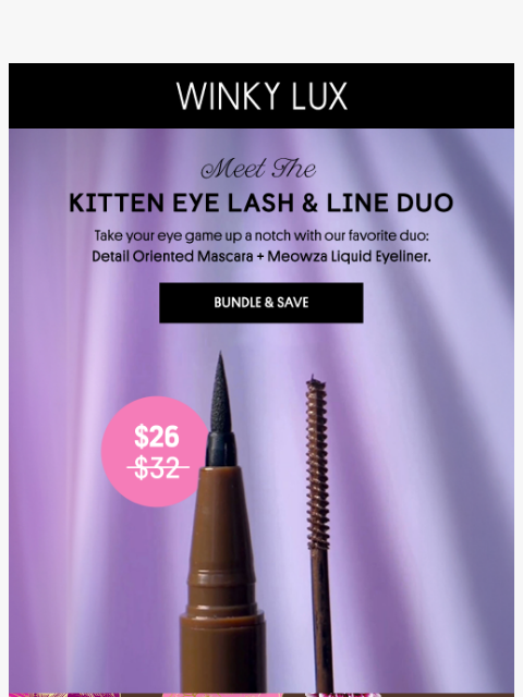 winkylux newsletter: The Lash & Line Duo that does it all