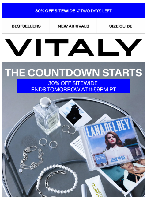 vitalydesign newsletter: 30% OFF ENDS SOON